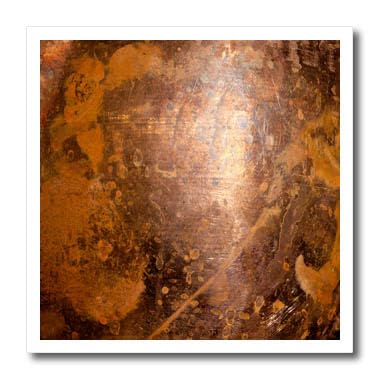 8x8 Iron on Heat Transfer for White Material - Image of a sunlit copper metal surface. Decorative texture backdrop Alexis Photography - Texture Metal