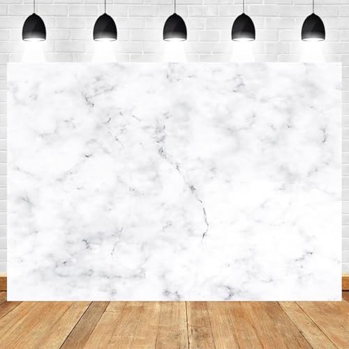 5x3ft White Marble Backdrop Photography Background for Photo Shoots Parties Events Videos Studio Props Decor - color: Color 16, size: 5x3ft