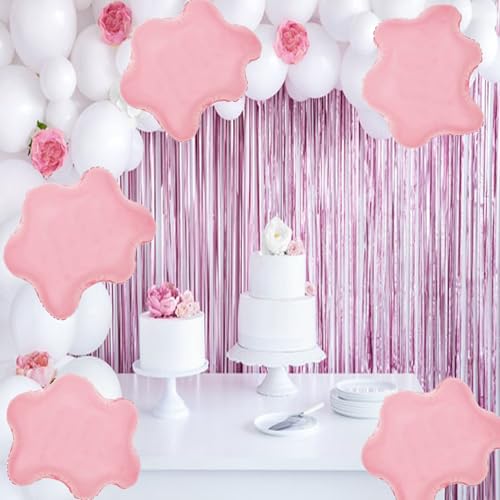 Cloud Balloons Foil Mylar Cloud Balloons for Birthday Party Decorations Supplies (Light Pink) - color: Light Pink