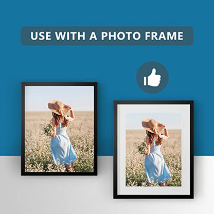 Somime 10 Pack Precut 16x20 Picture Frame Mat, White 16x20 Photo Mat with 11x14 Opening, Acid Free Frame Matte for Artworks, Prints - size: white 10pc precut 16x20