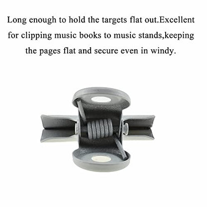 HAHIYO 1.25inch White Bulldog Clips Metal File Hinge Binder Clips Clamps Save Space Strong Spring Jaws Rock Solid Grip Book Lay Flat Deburred Edge for Hang Photos Wall Grid Dog Food 20PCS - size: White-1.25in-20P