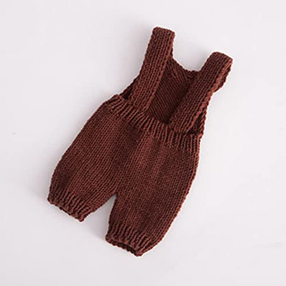 Zeroest Baby Photography Props Boy Girl Photo Shoot Outfits Newborn Crochet Infant Knitted Clothes Mohair Outfit - color: Coffee