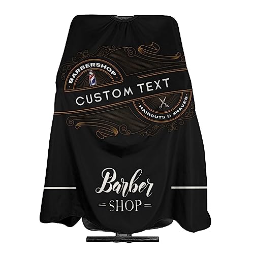 Custom Barber Cape Hairdresser Cape, Personalized Salon Cape for Men, Customized Hair Cutting Cape for Home Salon Barbershop - color: Barber-s2