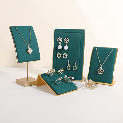 Green small felt ring holder display, gold ring jewelry stand, ring storage organizer【Velvet Ring Holder-Green 】 - color: Green