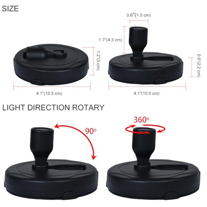 HAMVIDNE LED Spotlights, Battery Powered Picture Lights, Uplighting Indoor, Puck Light with Remote, Plant & Wall Art Display Dartboard Closet Spotlights, Black - color: Black, size: 2 Pack