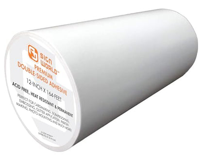 Best 12" Ultra-Thin Permanent Double-Sided Tape for Arts, Crafts, Die Cutting, Photography, Scrapbooking, Tear-by-Hand, Documents, All Purpose (12-Inch by 55 Yards) - size: 12-Inch Ultra-Thin