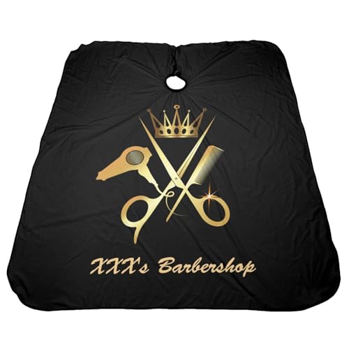 Custom Barber Cape, Personalized Haircut Salon Cape for Men - color: S-barber5