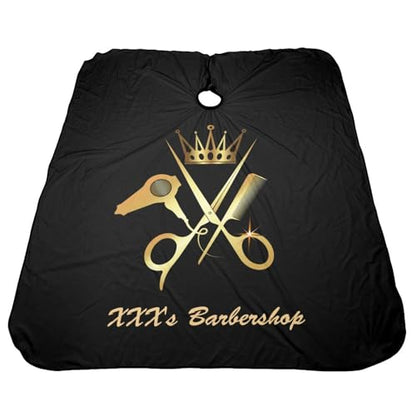 Custom Barber Cape, Personalized Haircut Salon Cape for Men - color: S-barber5