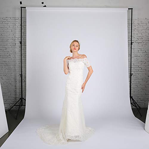 Seamless Photography Background Paper Roll, White Photo Paper Backdrop for Photography, Video and Streaming (107''x36' Snow) - color: Snow, size: 107" x36'