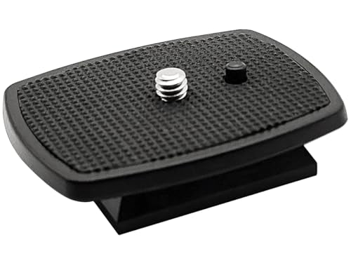 42mm (1-5/8") Quick Release Plate, Universal Tripod Mount Adapter with Non-Slip Grip for 42x42mm Square Socket Tripod Heads - size: 42 mm
