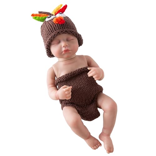 Jastore Baby Photography Props Newborn Boy Girl Photo Shoot Outfits Crochet Costume Infant Knitted Hat Sets - color: Turkey