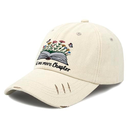 INVULNERABLE Funny Trucker Hat Embroidered Hat Baseball Cap Hats Men Funny Hats Women - color: Just One More Chapter