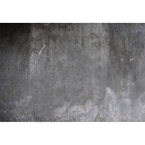 YongFoto 5x3ft Vinyl Abstract Backdrop for Photography, Black Grey Concrete Wall, Birthday, Baby Shower, Customizable with Personal Images - size: 5x3ft