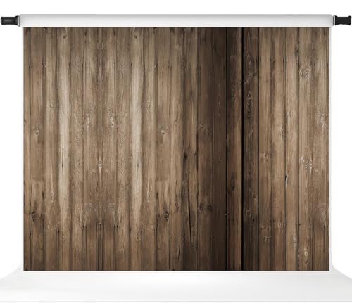 Kate Brown Wood Backdrops Children Rustic Wooden Texture Party Supplies Portrait Photo Studio Props, 10x8ft - size: 10x8ft