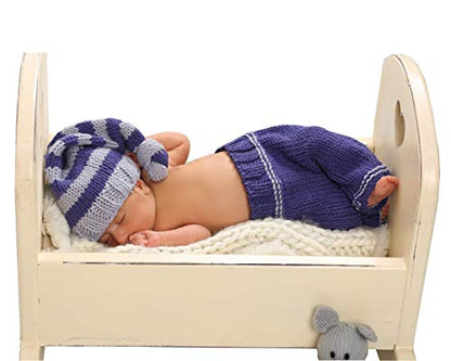 Matissa Newborn Baby Girl/Boy Crochet Knit Costume Photography Prop Hats Outfits - color: Cutie Angel