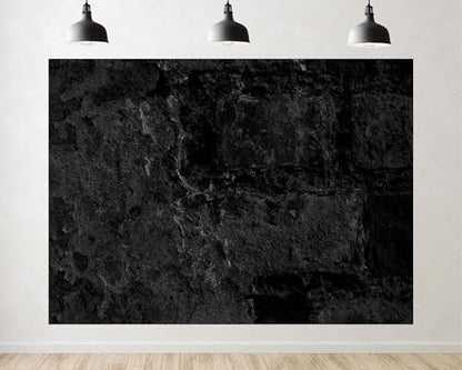 Trykid 20x10ft Dark Textured Stone Wall Backdrop Monochrome Rough Surface Architecture Photography Background Industrial Art Event Party Decoration Tapestry Photo Booth Prop Fabric - size: 20x10ft