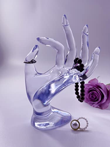 Jewelry Display Holder Bracelet Ring Watch Stand Support Holder Stand (Transparent) - color: Transparent