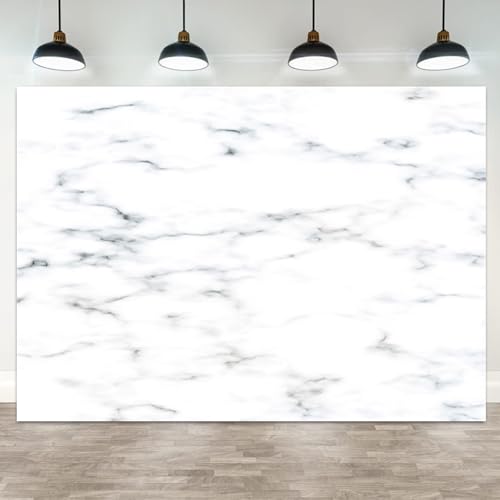 5x3ft White Marble Backdrop Photography Background for Parties Weddings Photo Booth Events Celebrations Studio Props Decorative Banner - color: Color 17, size: 5x3ft