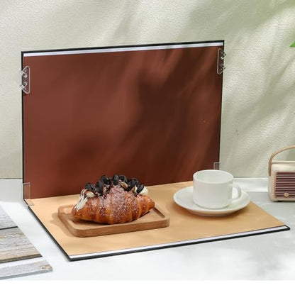 15pcs Photography Backdrop Set with Multiple Patterns and Carry Bag, Small Photo Background Boards for Product Photography and Food Jewelry Shooting, Portable Fabric and Paper
