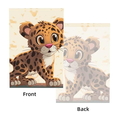 Cute Baby Jaguar Backdrop Background for Photography 5x7ft Photobooth Professional Photo Backdrop Curtains Video Photography Studio Photo Backgrounds Banner Booth Background Screen Parties - color: Cute Baby Jaguar