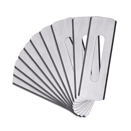 Klein Tools 44128 Carpet Utility Blades 10-Pack, Round Corner Knife, Heavy-Duty Utility Knife Replacement Blades, Carpet Cutter Tool for Flooring and Rug Cutting - style: 10-Pack Blades