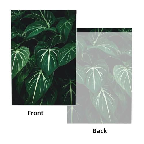 Green Long Leaves Backdrop Background for Photography 5x7ft Photobooth Professional Photo Backdrop Curtains Video Photography Studio Photo Backgrounds Banner Booth Background Screen Parties - color: Green Long Leaves