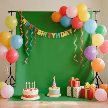 YSKE-Professional Green Photography Backdrop10X7ft - Machine Washable Seamless Background for Studio & Video - color: Green, size: 10X7