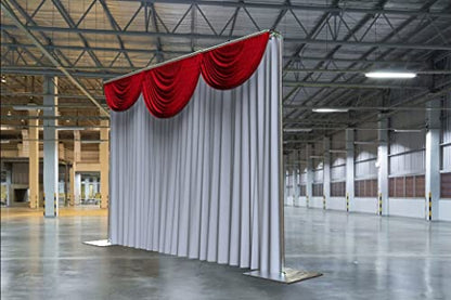 Adjustable Backdrop Stand Pipe Kit Heavy Duty Portable Quick Set Up for Wedding&Party&Event&Photography&Show&Display (10FT x 10 FT Double Crossbar, No Drape) ，But Not for Flower Walls/TVs/Heavy Items - size: 10FT x 10FT & Double Crossbar & No Drape