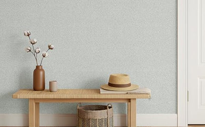 Fabric Grasscloth Texture Self-Adhesive Wallpaper Linen Peel and Stick Wallpaper Easy to Apply Removable Easy to Clean for Bedroom Livingroom Cabinet 16.5inx236.2in -Gray - color: Gray