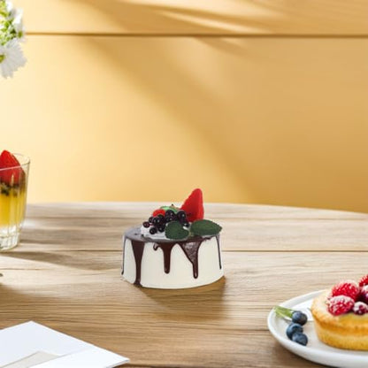 Amosfun Fake Birthday Cake Artificial Fruit Cake Bakery Shop Cake Display Model Party Decoration Coffee