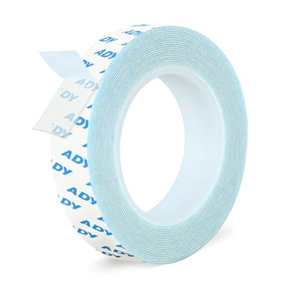 ADY Double Sided Tape Heavy Duty Removable 1in x 20ft, Clear Mounting Tape for Walls, Picture Hanging Strips Damage Free for Rent Room, Poster Adhesive Stickr Transparent Tape - color: Clear
