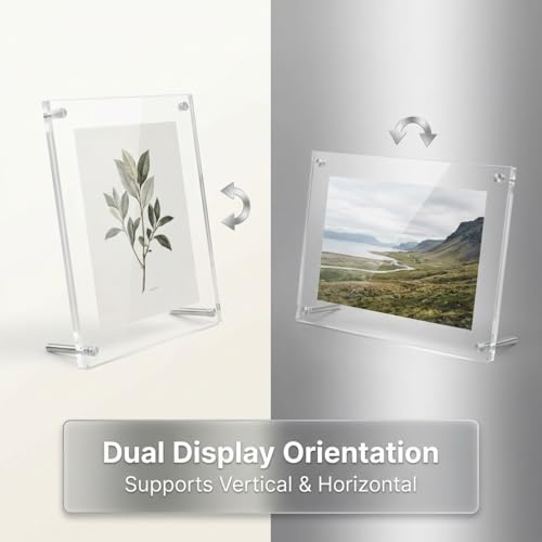 homingyo 11X14 Desktop Photo Frame, Acrylic, Free Standing Display
