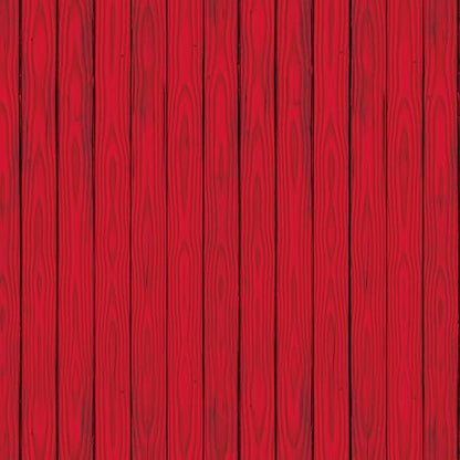 Red Barn Siding Backdrop Party Accessory (1 Count) (1/Pkg) - style: Red Barn Siding