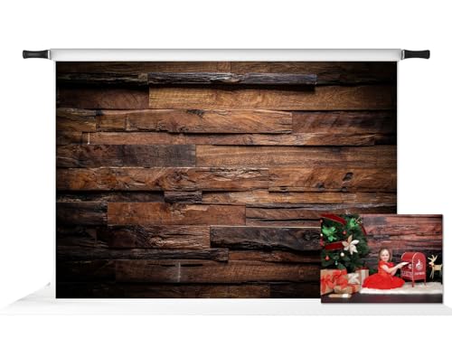 Kate 7x5ft Wood Photography Backdrop Vintage Brown Retro Shiplap Photo Party Background Rustic Backdrop for Photography - color: Wood 1, size: 7x5ft