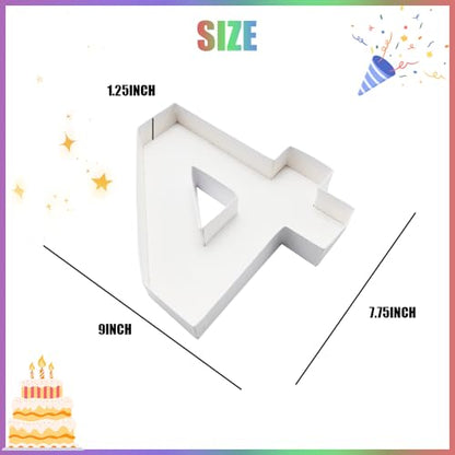 Charcuterie Cardboard Number Fillable Shaped Treat Decorative Box Anniversary Birthday Table Centerpiece (4 Style, 9inch) - size: 9inch, style: 4 Style