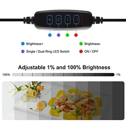 Lightbox, PULUZ 11.8"/30cm Photo Studio Light Box, Portable Picture Box Adjustable Brightness, Folding Professional Light Box Photography with Led Lights and 6 Colors Backdrops for Product Photography - color: 11.8x11.8x11.8in
