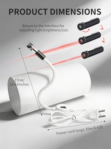 Magnetic Seam Guide for Sewing Machine Light Adjustable Sew Ruler Positioning Accessories Free Motion Hand Held Long Arm Quilting Supplies Clearance Notions Products Miter Saw Laser - color: White-Plug