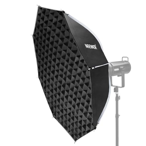 NEEWER BASICS Parabolic Softbox, 47.2" Bowens Mount Soft Box, Light Diffusers/Grid/Bag, Compatible with Aputure 150c Compatible with Godox SL60w NEEWER FS300C FS230C FS150B HB80C CB200C Q6 Q300, NS66P - size: 120cm/47.2"