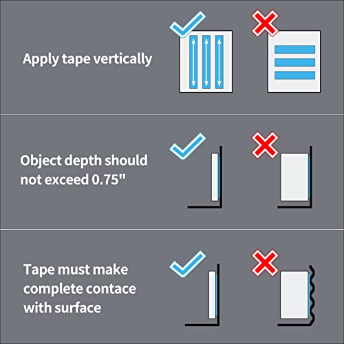 Art3d Nano Double-Sided Adhesive Tape, Multipurpose Tape for Carpet Mats/Paste Items/Photos Frames/Craft Wall Mounting - size: 1/12" x 1/2" x 10'