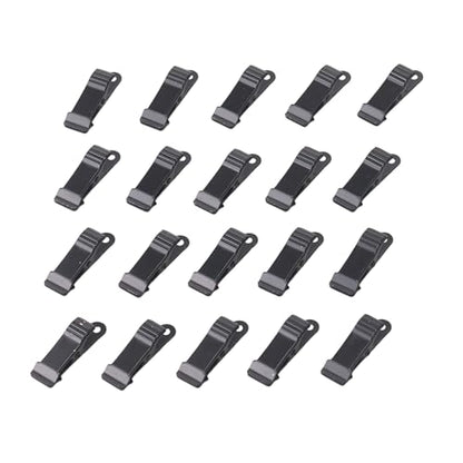 alligator clips small clamps mini Metal with smooth jaw and 5/16 Inch Capacity for crafts Home Office Use - color: Black