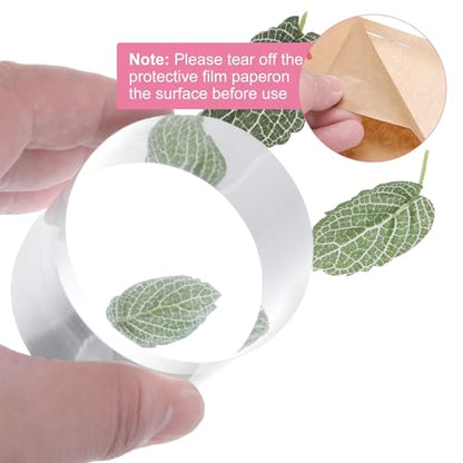 uxcell Acrylic Cylinder Display Blocks, 60 x 60 mm/2.4" x 2.4" Clear Jewelry Display Base Polished Cube Riser Stand Display Holder Base for Ring Jewelry Cosmetics Crafts - size: 60 x 60mm