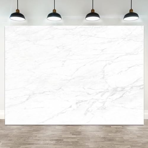5x3ft White Marble Backdrop Photography Background for Photoshoot Party Event Studio Props Decor Wedding Banner - color: Color 19, size: 5x3ft