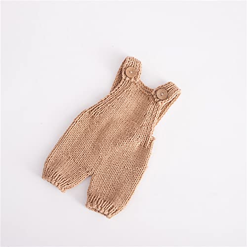 Zeroest Baby Photography Props Boy Girl Photo Shoot Outfits Newborn Crochet Infant Knitted Clothes Mohair Outfit - color: Khaki