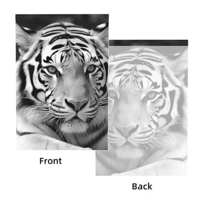 Black White Tiger Backdrop Background for Photography 5x7ft Photobooth Professional Photo Backdrop Curtains Video Photography Studio Photo Backgrounds Banner Booth Background Screen Parties - color: Black White Tiger