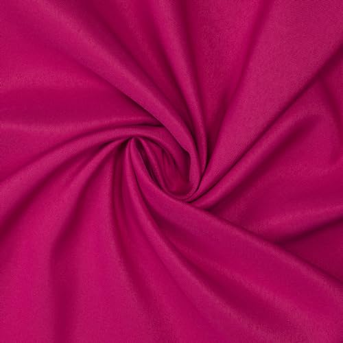 Gee Di Moda Cloth Napkins - 17 x 17 Inch Fuchsia Dinner Napkins - Set of 12 Soft & Absorbent Washable Fabric Cloth Table Napkins with Hemmed Edges for Hotel Restaurant, Holiday Parties & Wedding - color: Fuchsia