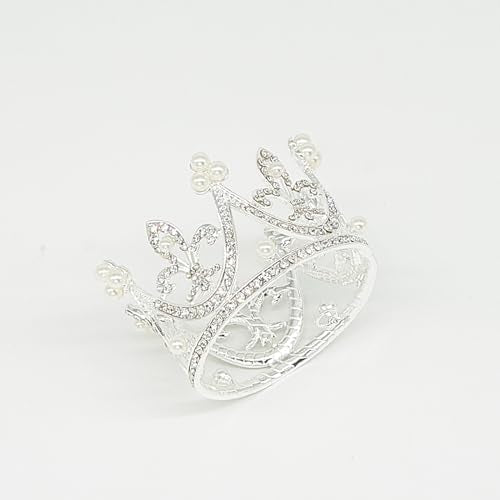 Zeroest Newborn Photography Crown Headband - Baby Princess Tiara for Infant Photo Shoots, Birthday Party -Rhinestone Prop - color: Silver 1#