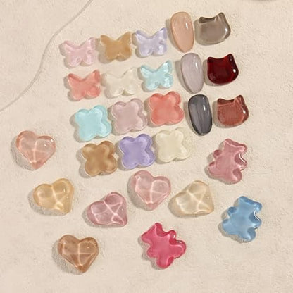SUTOKAKA 240Pcs Solid Rounded Square Nail Polish Swatches Mini Display Cards Crystal Clear Glass Nail Color Swatch Dots Chart Tips for Nail Salon Training Practicing Beginners Professionals