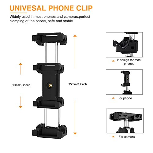 Vlogging Kit for iPhone/Android, Tripod for iPhone with Light, Wireless Microphones, Remote Control for TikTok, YouTube Starter Kit for Content Creator