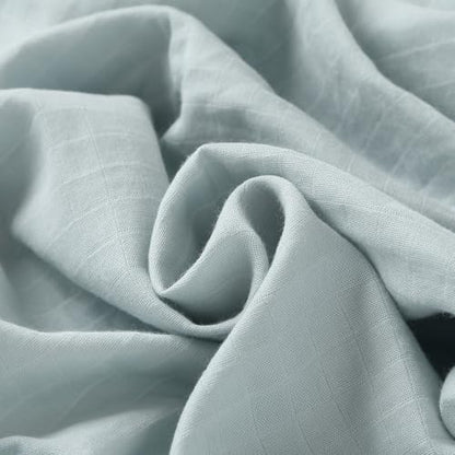 POMISO Muslin Swaddle Blankets for Boys & Girls, Newborn Receiving Blankets, 4 Pack Soft Breathable Baby Swaddles, Large 47x47 Inches, Grey Blue White Green - color: Grey Blue White Green