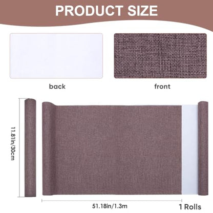 CRASPIRE 51 x 11.8 Linen Book Cloth Camel for Book Binding A4-A8 Fabric Surface Paper Backed Bookcover Books Album Scrapbooking Archival DIY Covering Protector Bookcloth Bookbinding Supplies - color: Camel